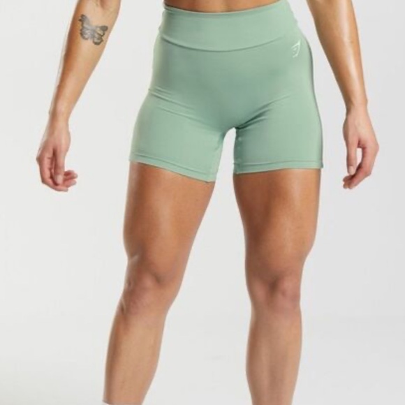 Gym shark Power Original Tight Shorts Green Women’s - Picture 1 of 3